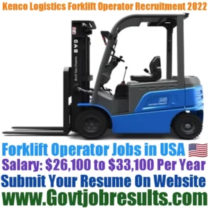 Kenco Logistics Forklift Operator Recruitment 2022-23