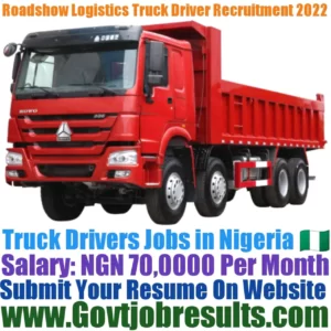 Roadshow Logistics Truck Driver Recruitment 2022-23