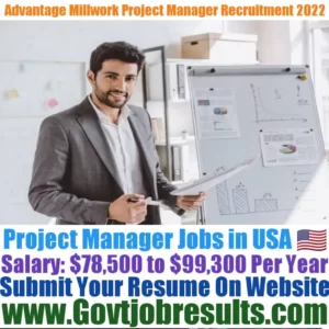 Advantage Millwork Project Manager Recruitment 2022-23