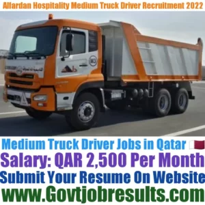 Alfardan Hospitality Medium Truck Driver Recruitment 2022-23