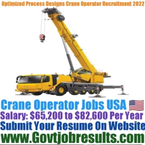 Optimized Process Designs Crane Operator Recruitment 2022-23
