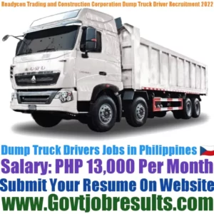 Readycon Trading and Construction Corporation Dump Truck Driver Recruitment 2022-23