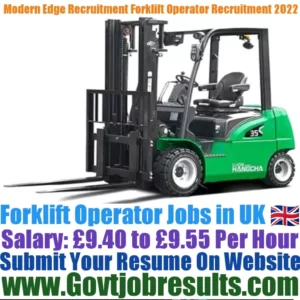 Modern Edge Recruitment Forklift Operator Recruitment 2022-23