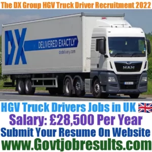 The DX Group HGV Truck Driver Recruitment 2022-23
