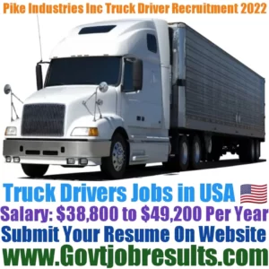 Pike Industries Inc Truck Driver Recruitment 2022-23