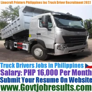 Linocraft Printers Philippines Inc Truck Driver Recruitment 2022-23