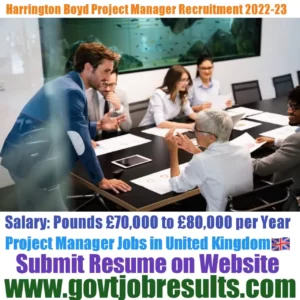 Harrington Boyd Project Manager Recruitment 2022-23