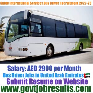 Guide International Bus Driver Recruitment 2022-23