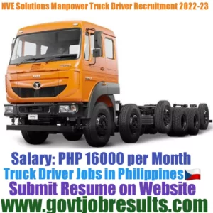 NVE Solutions Manpower Trailer Driver Recruitment 2022-23