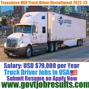 Transforce HGV Truck Driver Recruitment 2022-23