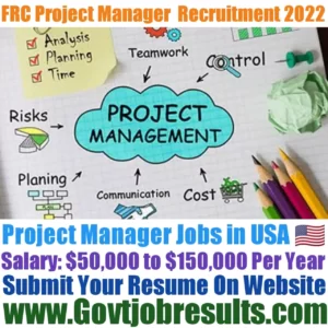 FRC Project Manager Recruitment 2022-23