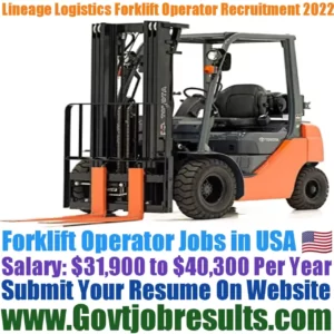 Lineage Logistics Forklift Operator Recruitment 2022-23