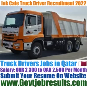 Ink Cafe Truck Driver Recruitment 2022-23