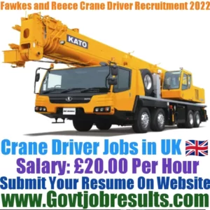 Fawkes and Reece Crane Driver Recruitment 2022-23