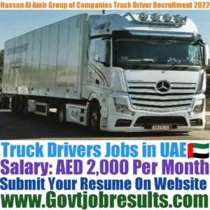 Hassan Al Amir Group of Companies Truck Driver Recruitment 2022-23