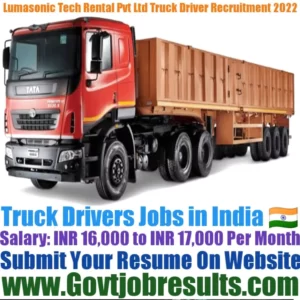 LumaSonic Tech Rental Pvt Ltd Truck Driver Recruitment 2022-23
