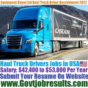 Equipment Depot Ltd Haul Truck Driver Recruitment 2022-23