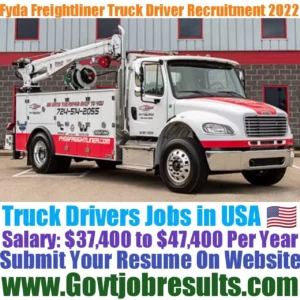 Fyda Freightliner Truck Driver Recruitment 2022-23