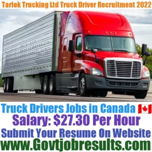 Tarok Trucking Ltd Truck Driver Recruitment 2022-23