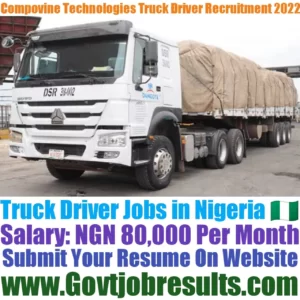 Compovine Technologies Truck Driver Recruitment 2022-23