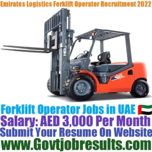 Emirates Logistics Forklift Operator Recruitment 2022-23