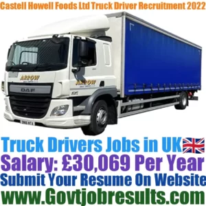 Castell Howell Foods Ltd Truck Driver Recruitment 2022-23
