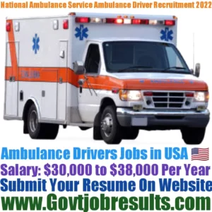 National Ambulance Service Ambulance Driver Recruitment 2022-23