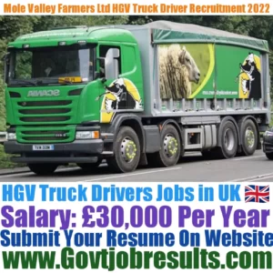Mole Valley Farmers Ltd HGV Truck Driver Recruitment 2022-23