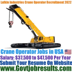 Lufkin Industries Crane Operator Recruitment 2022-23