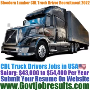 Bloedorn Lumber CDL Truck Driver Recruitment 2022-23