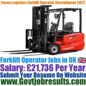 Yusen Logistics Forklift Operator Recruitment 2022-23