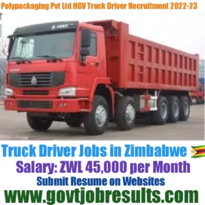 Polypackaging Pvt Ltd Truck Driver Recruitment 2022-23