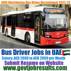 AWS Distribution Bus Driver Recruitment 2022-23