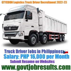 GTYCOON Logistics HGV Truck Driver Recruitment 2022-23