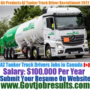 Air Products AZ Tanker Truck Driver Recruitment 2022-23
