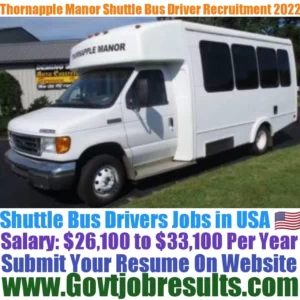 Thornapple Manor Shuttle Bus Driver Recruitment 2022-23