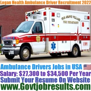Logan Health Ambulance Driver Recruitment 2022-23