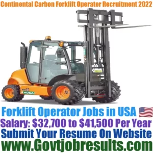 Continental Carbon Forklift Operator Recruitment 2022-23