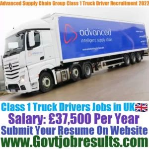 Advanced Supply Chain Group Class 1 Truck Driver Recruitment 2022-23