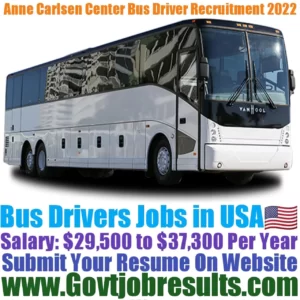 Anne Carlsen Center Bus Driver Recruitment 2022-23