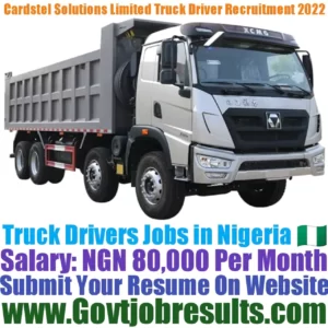 Cardstel Solutions Limited Truck Driver Recruitment 2022-23