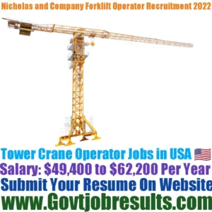 Brasfield and Gorrie LLC Tower Crane Operator Recruitment 2022-23