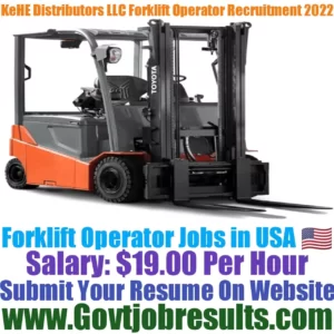 KeHE Distributors LLC Forklift Operator Recruitment 2022-23