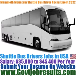 Mammoth Mountain Shuttle Bus Driver Recruitment 2022-23
