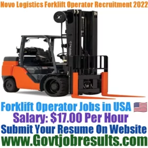 Novo Logistics Forklift Operator Recruitment 2022-23