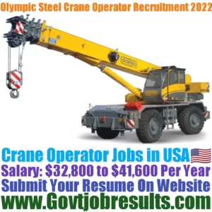Olympic Steel Crane Operator Recruitment 2022-23