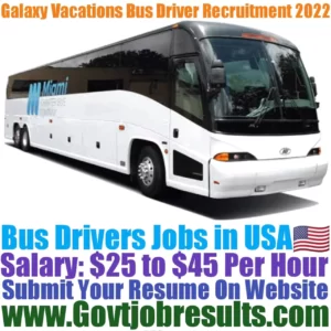 Galaxy Vacations Bus Driver Recruitment 2022-23