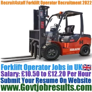 Recruit4staff Forklift Operator Recruitment 2022-23