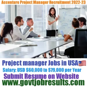 Accenture Project Manager Recruitment 2022-23