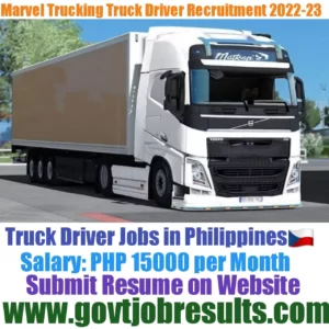 Marvel Trucking Solutions HGV Truck Driver Recruitment 2022-23